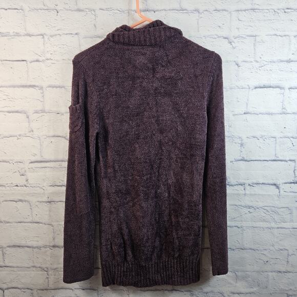 Athleta Purple Transit turtleneck pullover Nylon Sweater Sz Small - Picture 3 of 6